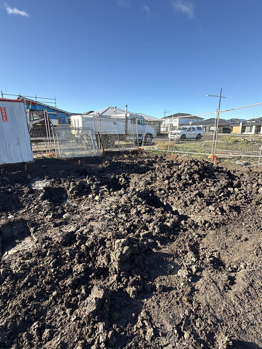 Site that will need grading after the pour so water cannot pool near the slab, Donnybrook, Truganina