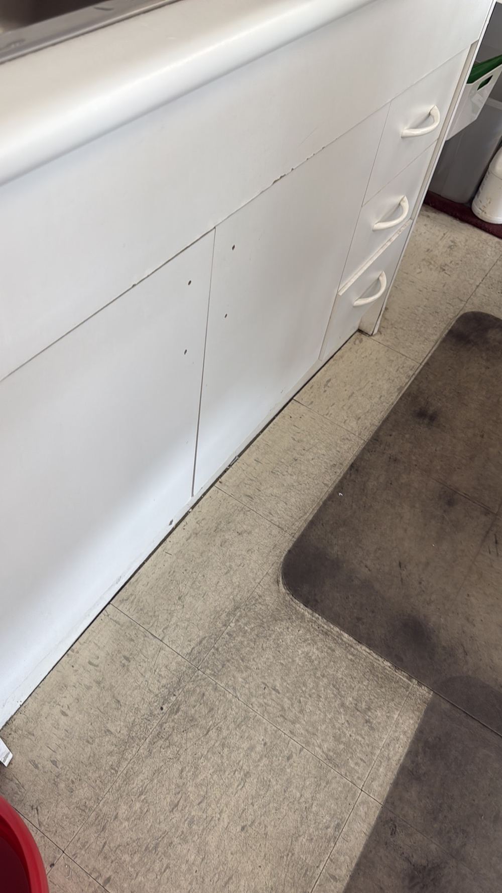 Door handles missing altogether from a door, found during a pre-purchase inspection in Deer Park